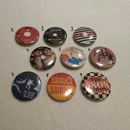 5sos buttons/badges