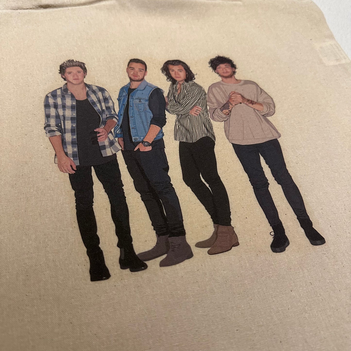 1d tote bag band