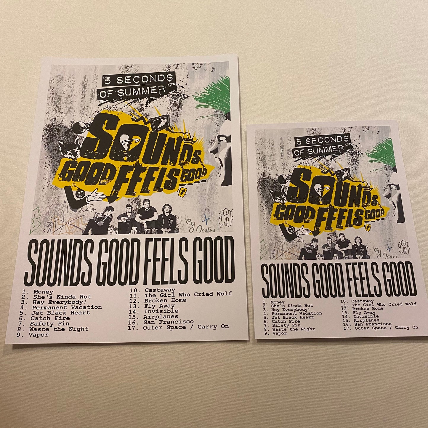 Art Print - Album: Sounds Good Feels Good / 5SOS / 5 Seconds of Summer / Luke / Calum / Michael / Ashton