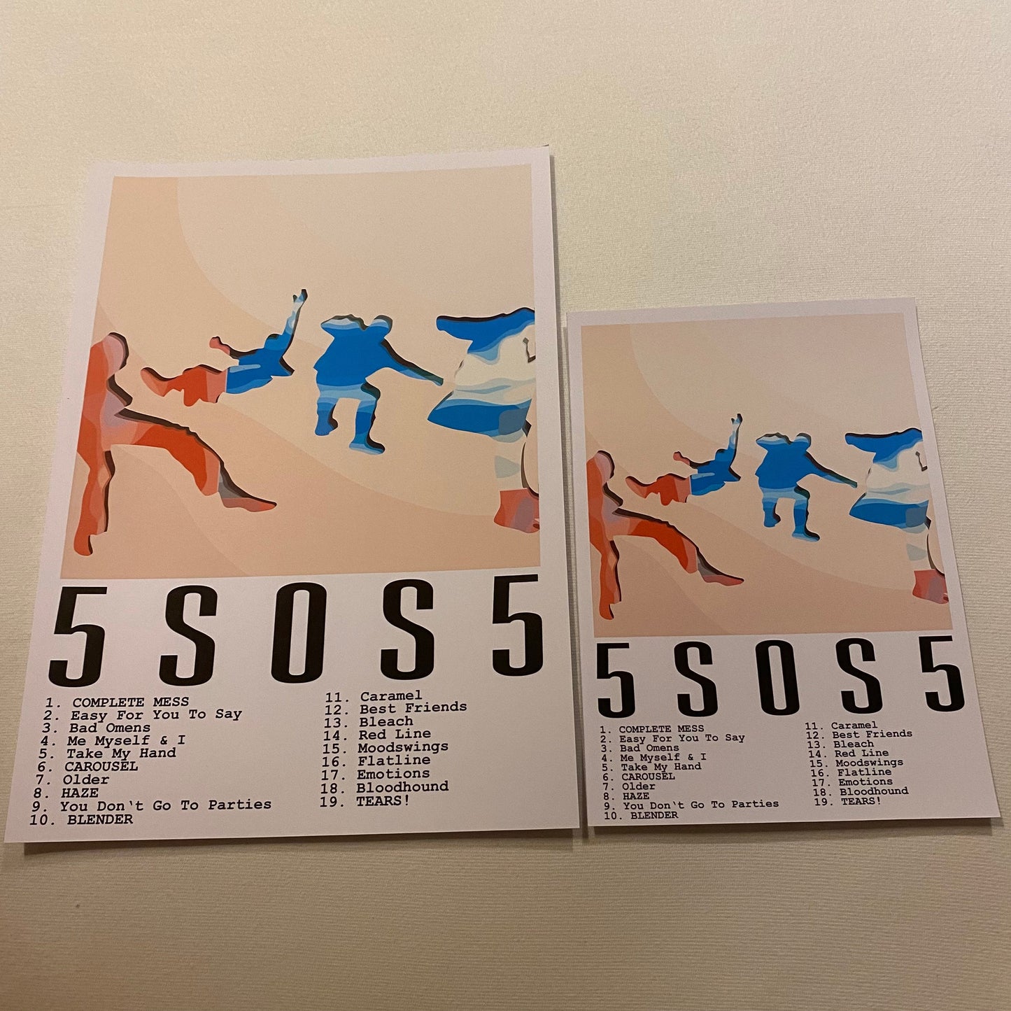 Art Print - Album: 5SOS5 / 5SOS / 5 Seconds of Summer / Luke / Calum / Michael / Ashton