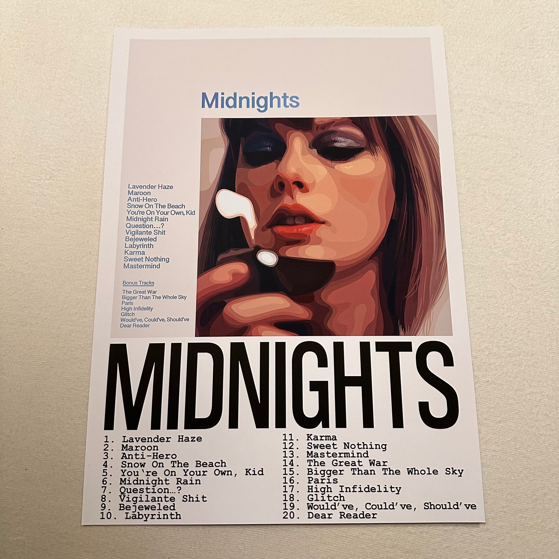 Art Print - Album: Midnights / Taylor