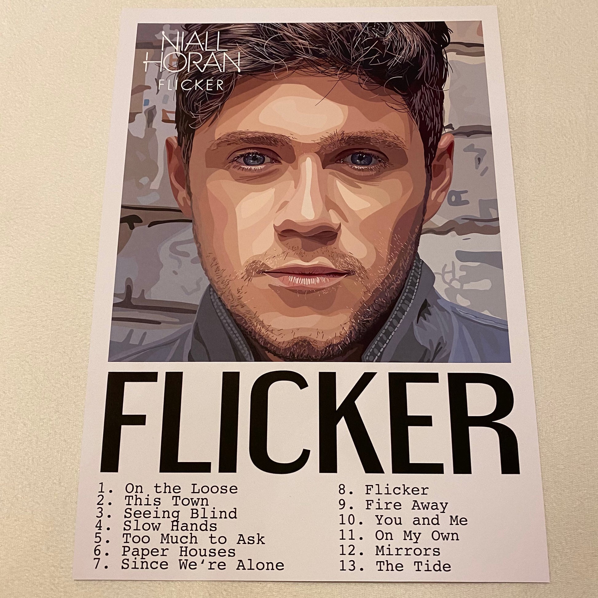 Art Print - Album: Flicker / NH / Niall / Songs