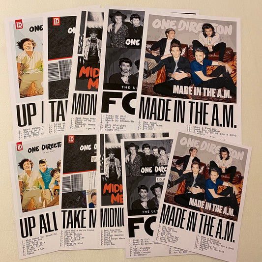 Art Print Collection - One Direction: Discography/Albums