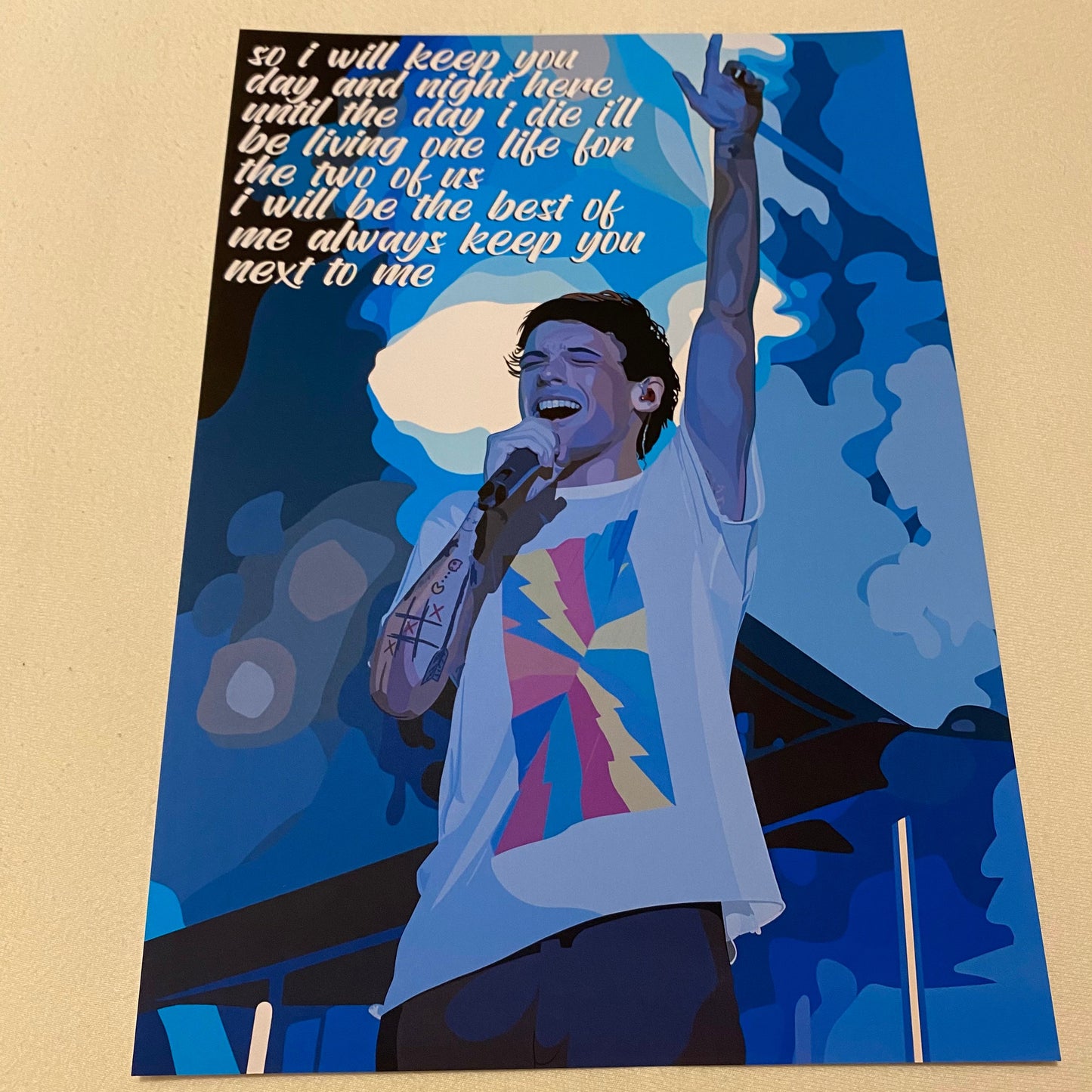 Art Print - Two of Us / Stage / Lyrics / Louis / LT