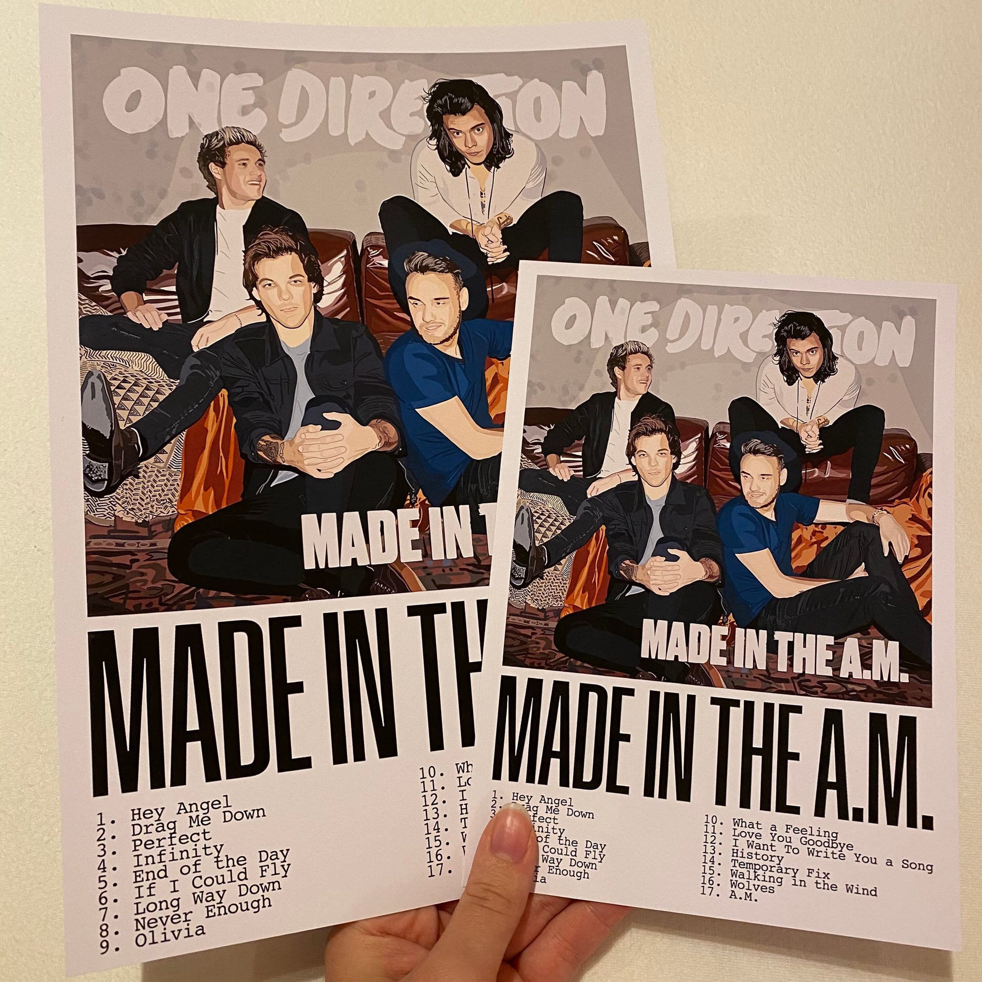 Art Print Collection - One Direction: Discography/Albums