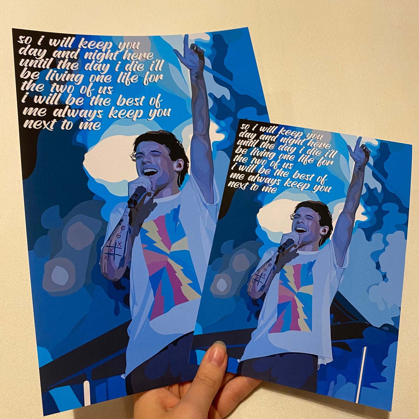 Art Print - Two of Us / Stage / Lyrics / Louis / LT