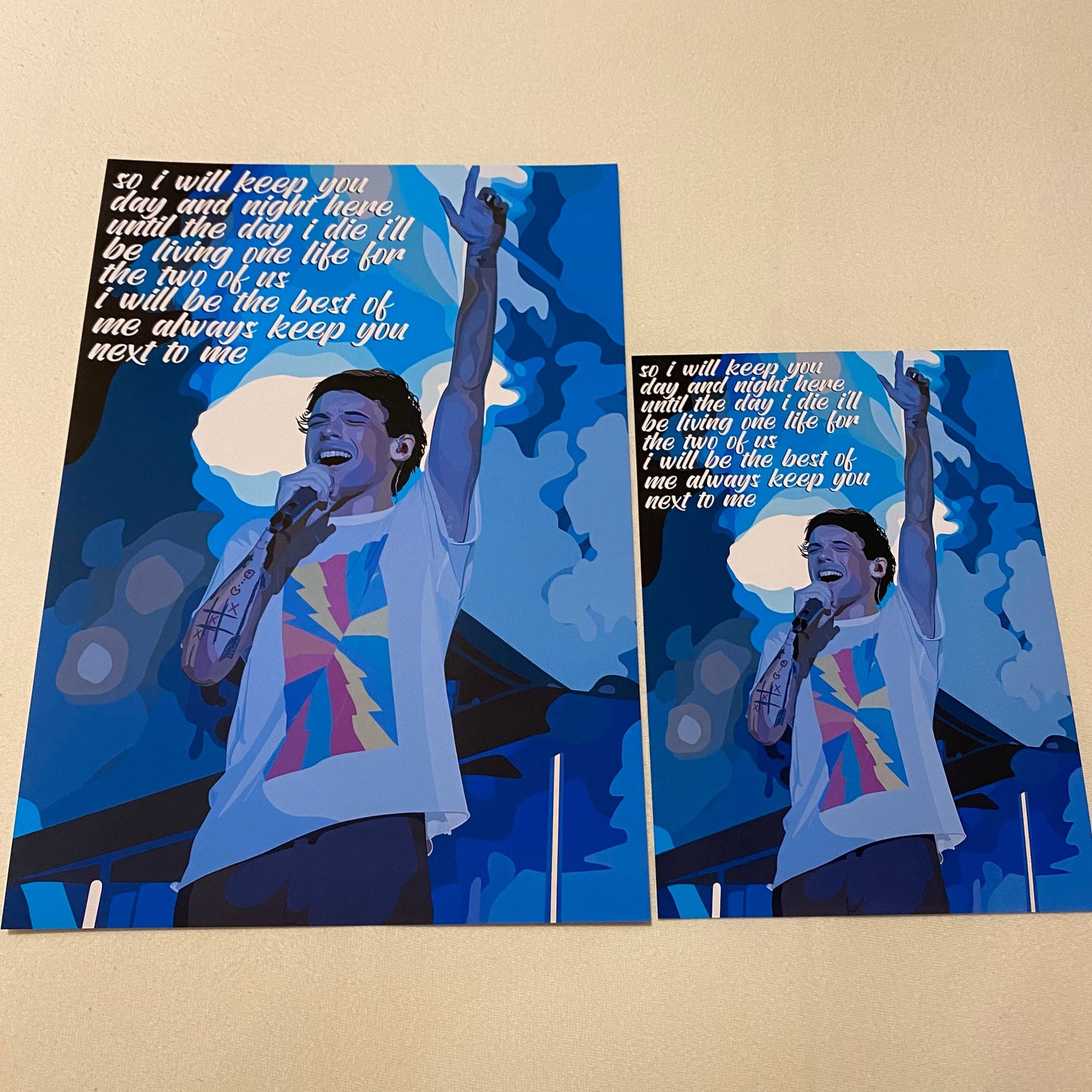 Art Print - Two of Us / Stage / Lyrics / Louis / LT