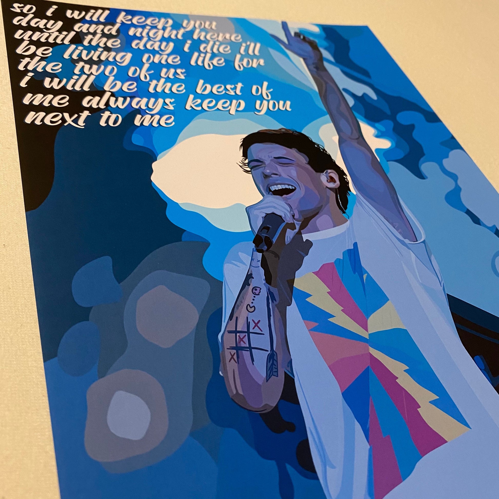 Art Print - Two of Us / Stage / Lyrics / Louis / LT