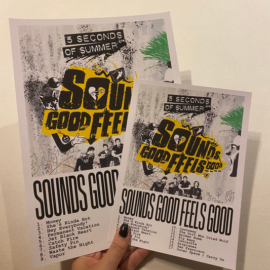 Art Print - Album: Sounds Good Feels Good / 5SOS / 5 Seconds of Summer / Luke / Calum / Michael / Ashton