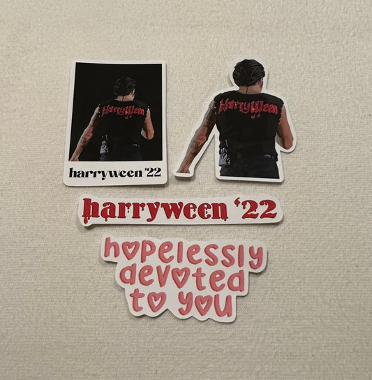 Stickers - HS / Harry / Harryween / HSLOT / Love On Tour / Halloween / North America / Los Angeles / Harry's House / Fine Line / Polaroid