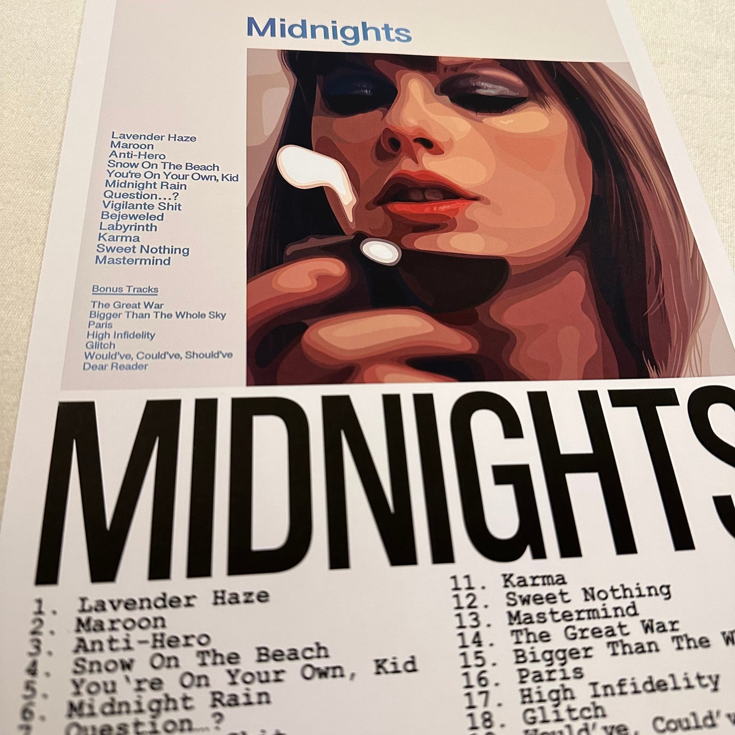 Art Print - Album: Midnights / Taylor