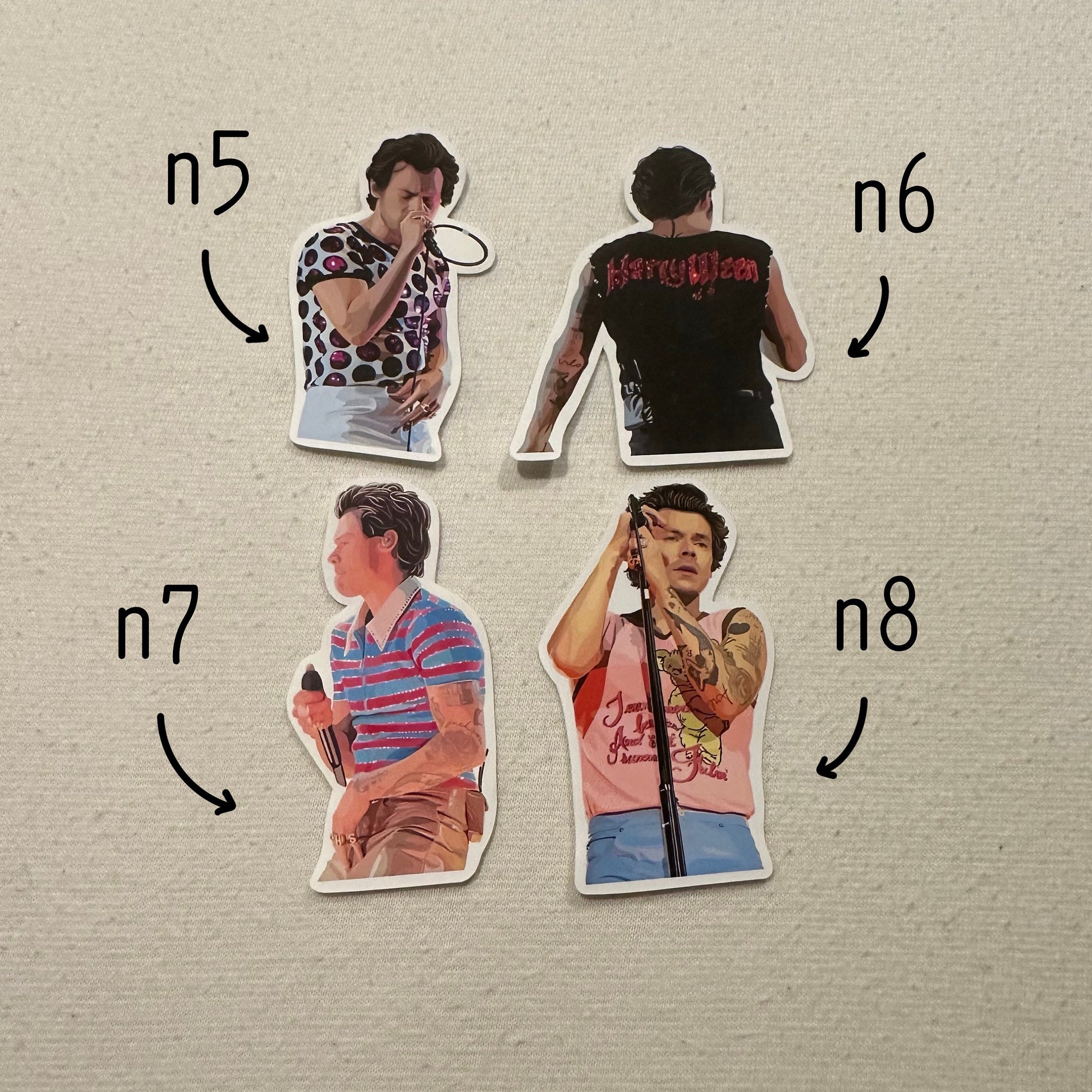 Stickers - HS / Harry / HSLOT / Love On Tour / North America / Toronto / NYC / Austin / Chicago / Outfits / Harry's House / Fine Line