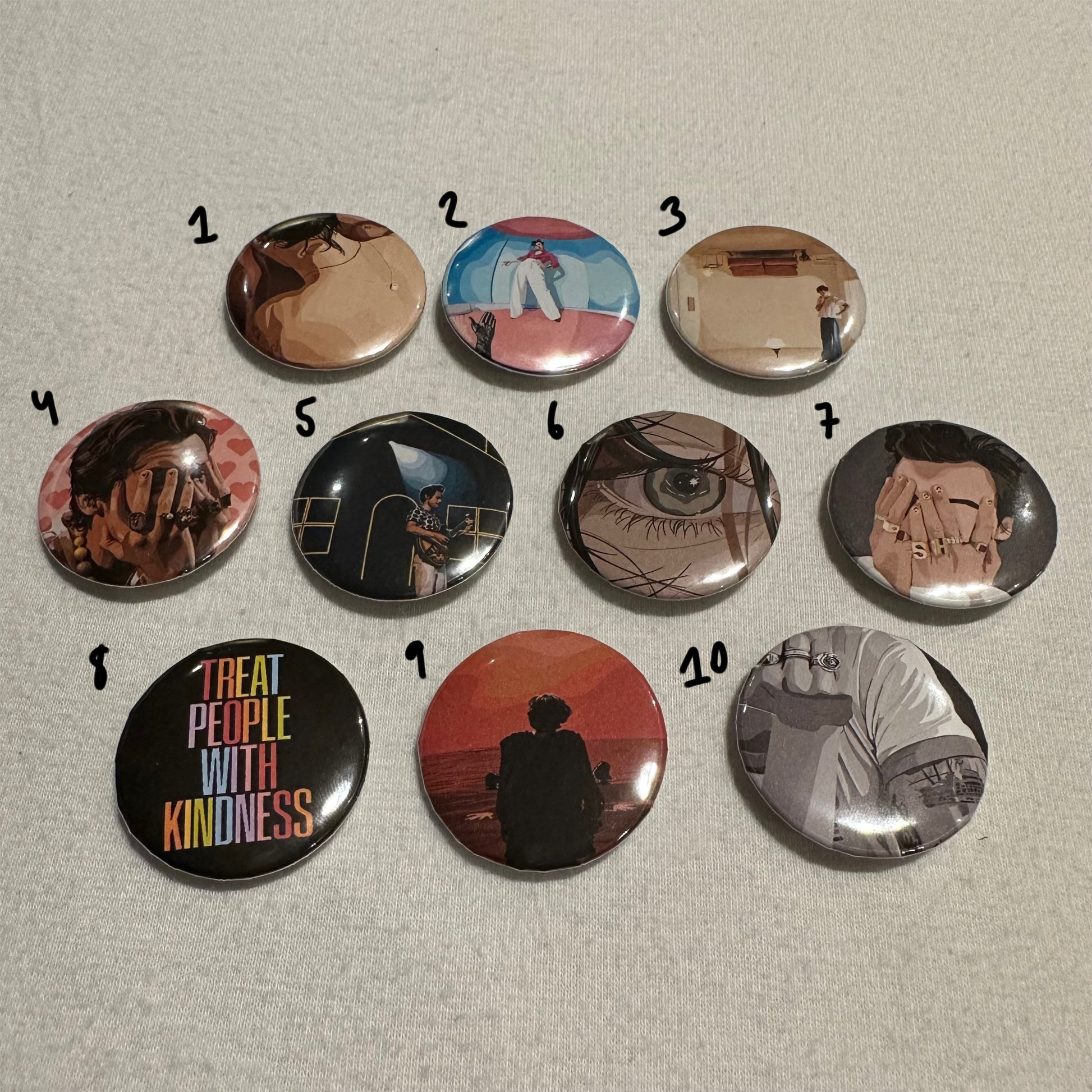 Badges / Buttons - HS / Harry / Harry’s House / Fine Line / HS1 / Selftitled